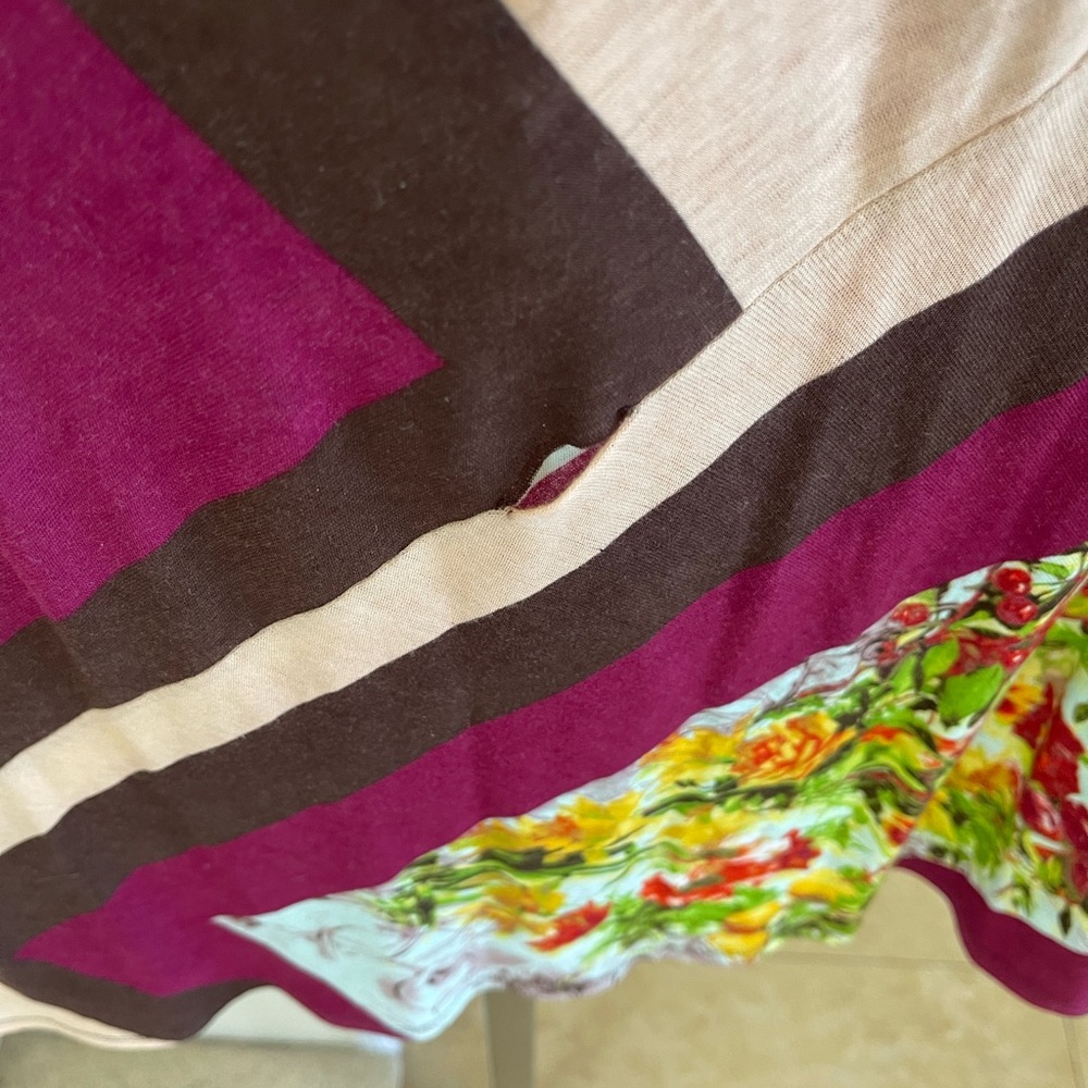 VINTAGE Floral Geometric Patterned Skirt - Picture 7 of 16